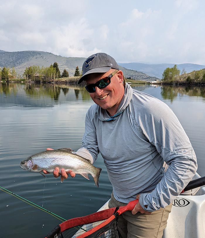 Walter with a rainbow trout